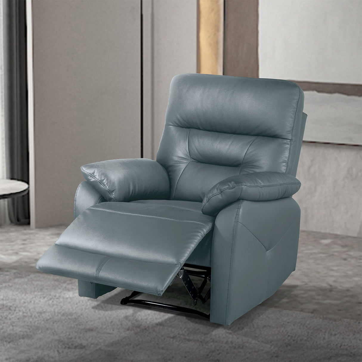 Micaelis Slate Blue Manual Recline Chair from Furniture of America - Luna Furniture