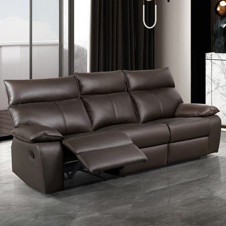 Onoria Brown Manual Recline Sofa from Furniture of America - Luna Furniture