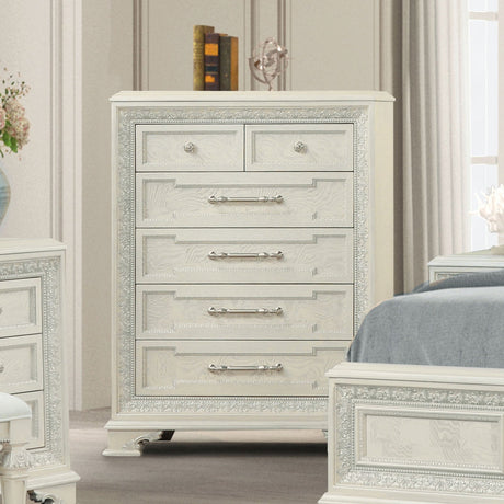 Stella Mia Creamy White Chest from Furniture of America - Luna Furniture