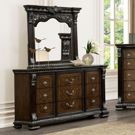 Promenade Espresso Dresser w/Jewelry Box from Furniture of America - Luna Furniture