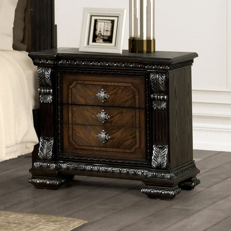 Promenade Espresso Nightstand from Furniture of America - Luna Furniture