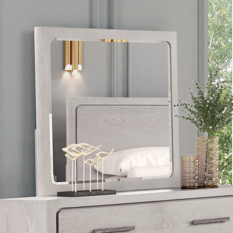 Crowthorne White Oak Mirror from Furniture of America - Luna Furniture