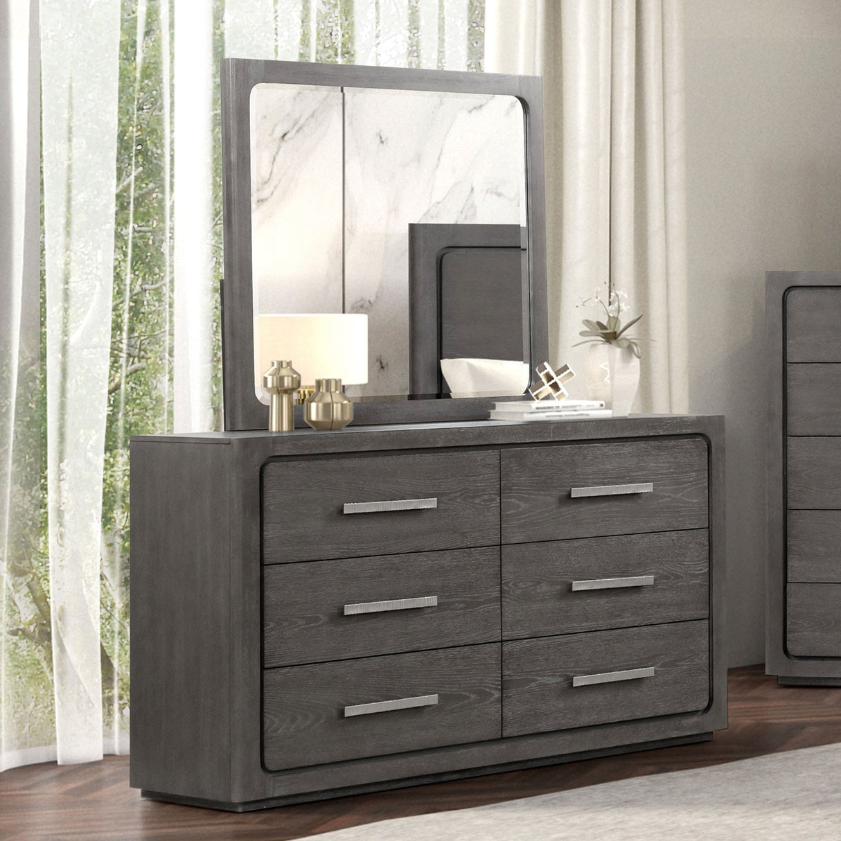 Crowthorne Warm Gray Dresser from Furniture of America - Luna Furniture