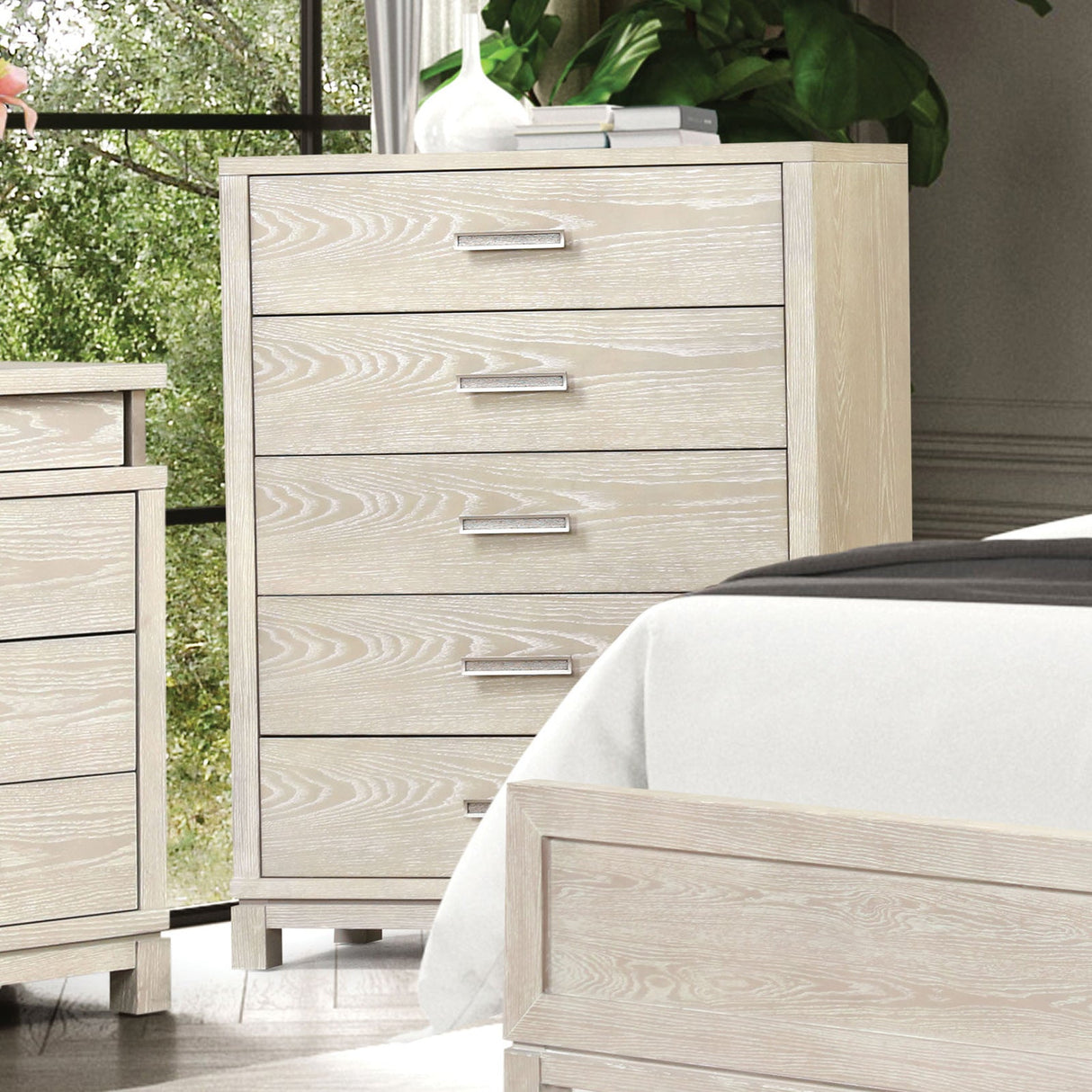 Lafayette Weathered Gray Chest from Furniture of America - Luna Furniture