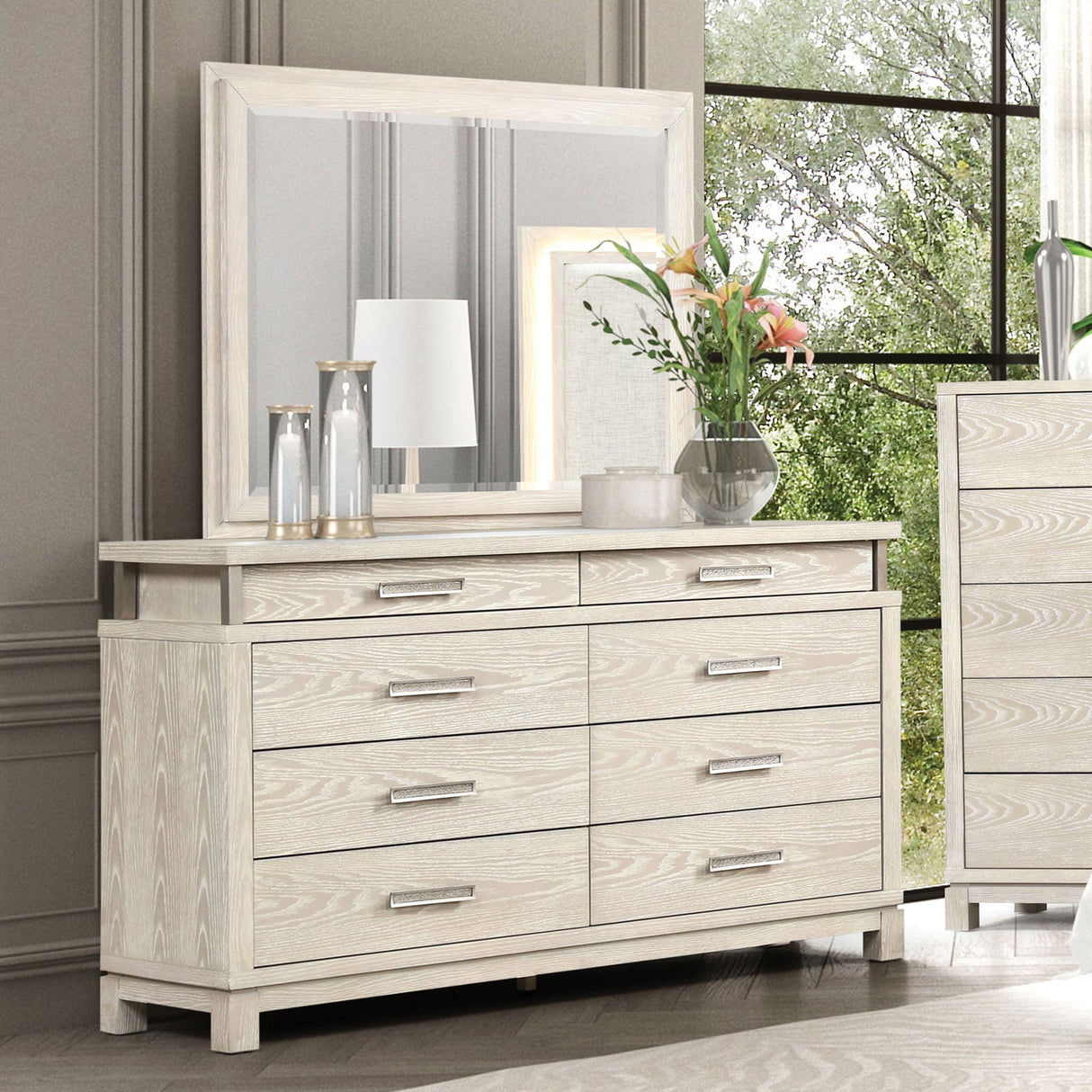 Lafayette Weathered Gray Dresser from Furniture of America - Luna Furniture