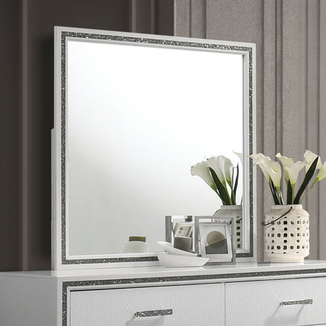 Lucida White Mirror from Furniture of America - Luna Furniture