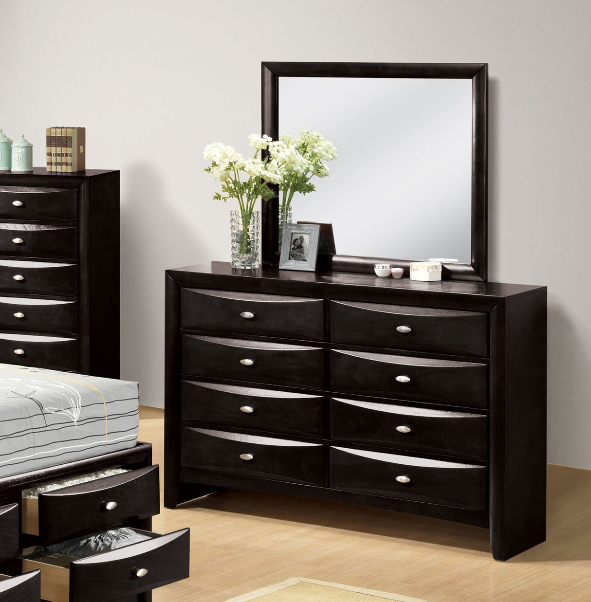 Zosimo Black Dresser from Furniture of America - Luna Furniture