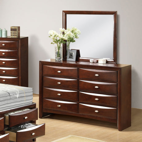 Zosimo Dark Cherry Dresser from Furniture of America - Luna Furniture