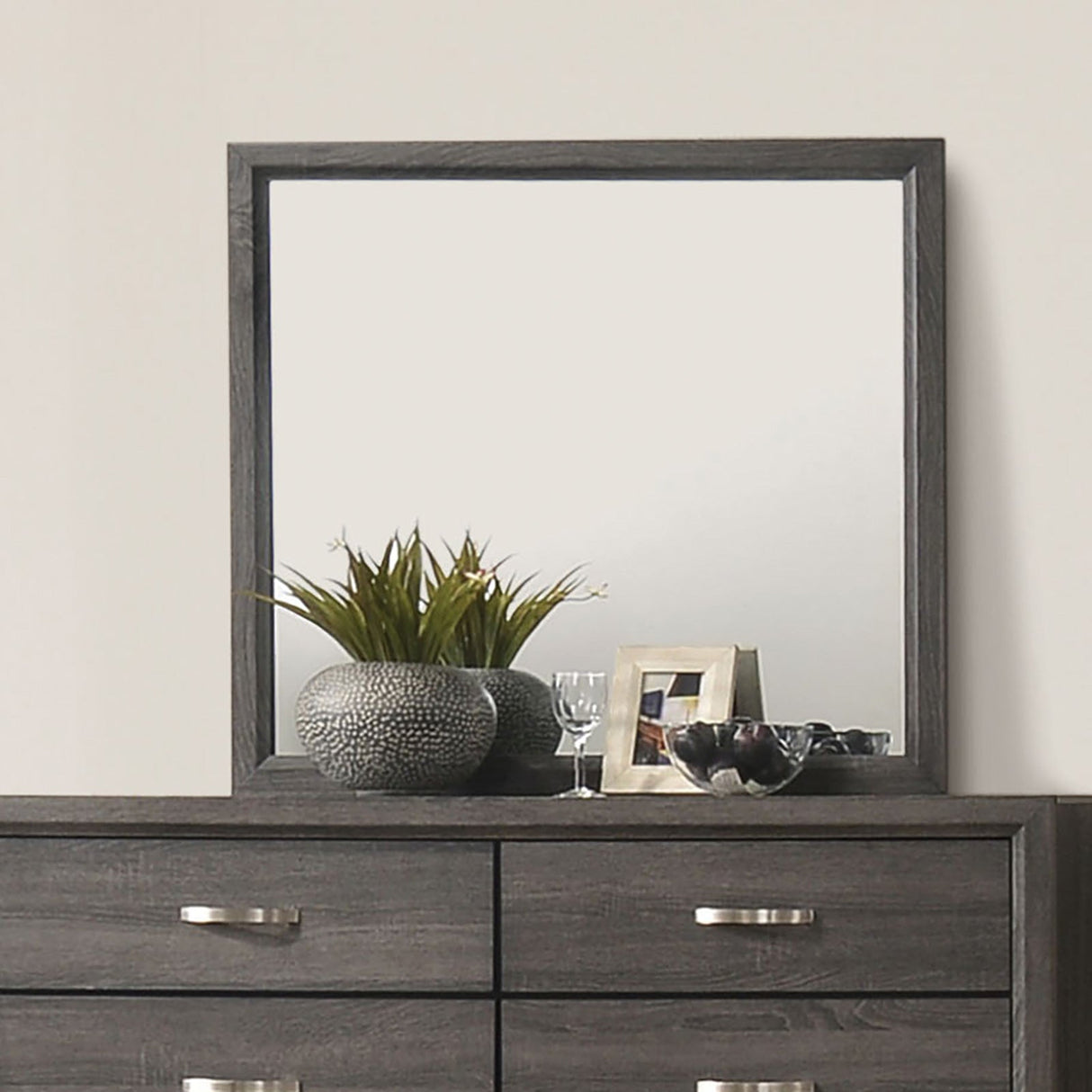 Errico Gray Mirror from Furniture of America - Luna Furniture