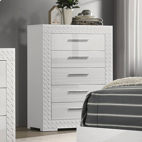 Whitby White Chest from Furniture of America - Luna Furniture