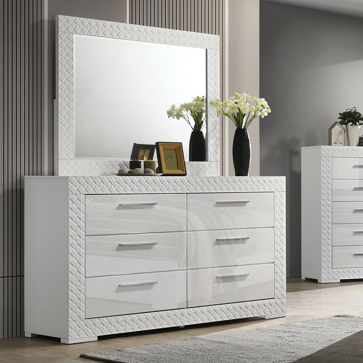 Whitby White Dresser from Furniture of America - Luna Furniture