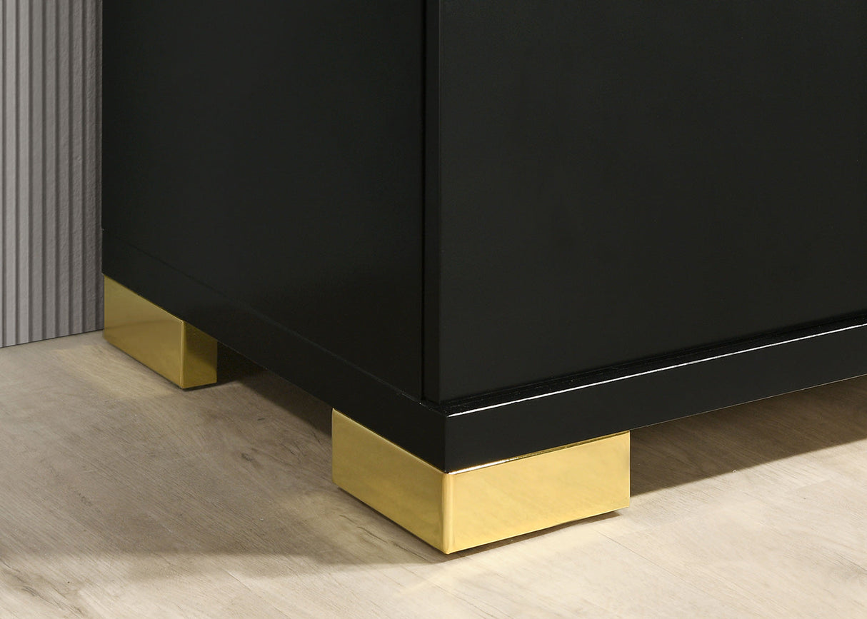 Lillestrom Black/Gold Dresser from Furniture of America - Luna Furniture