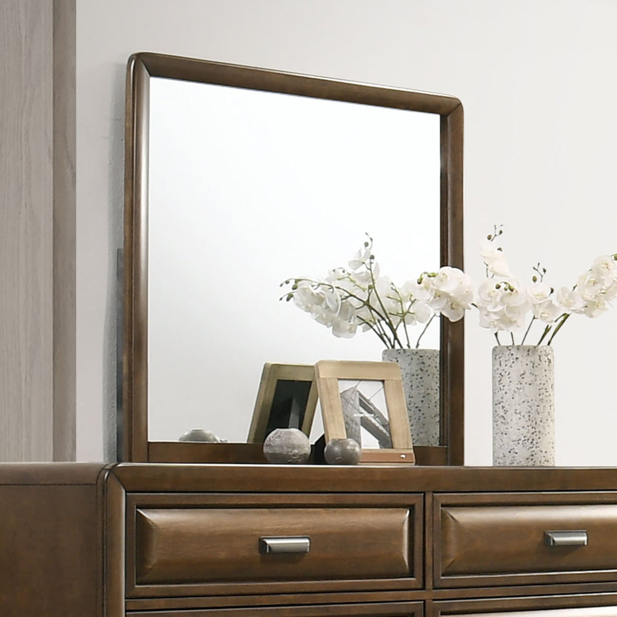 Caerwys Brown Mirror from Furniture of America - Luna Furniture