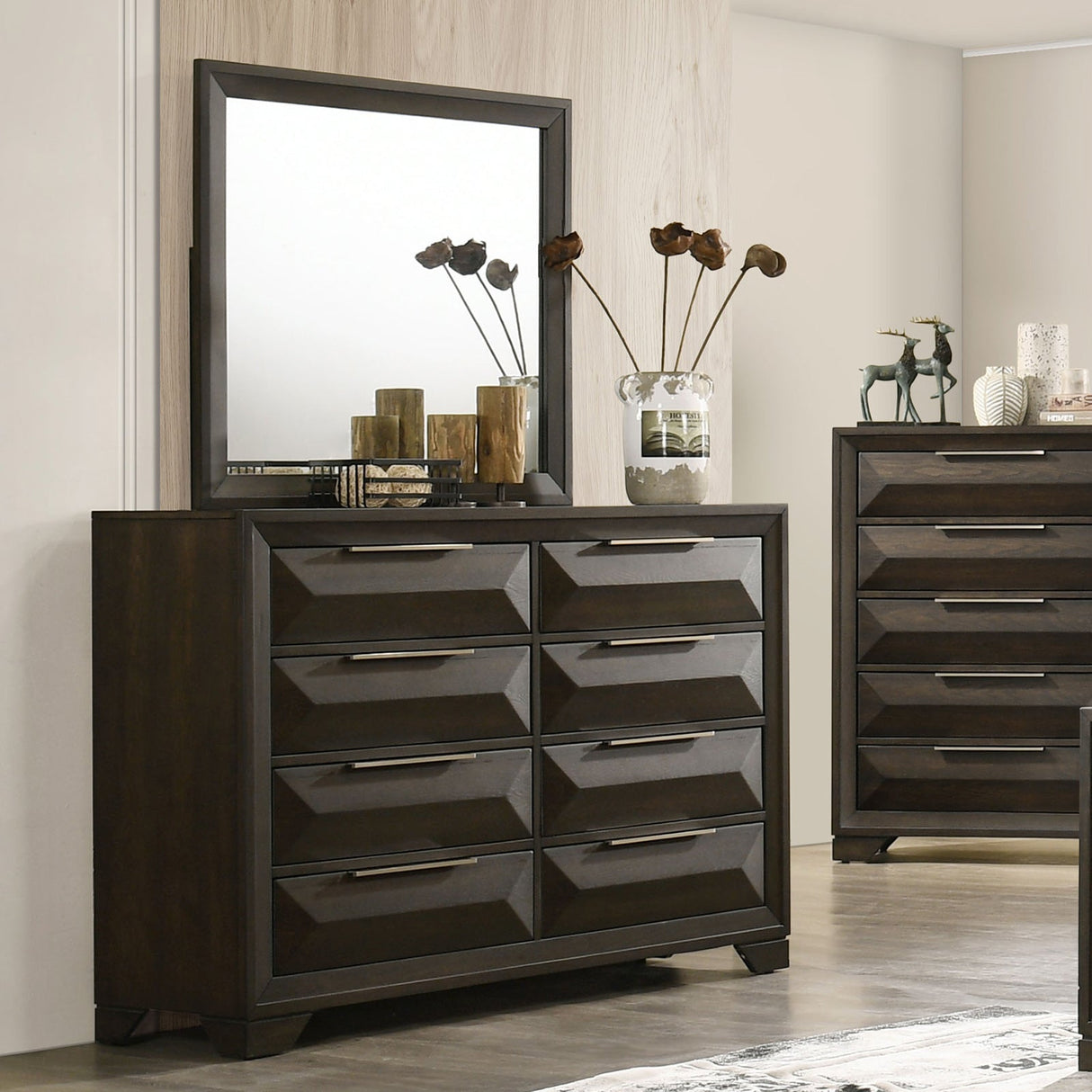 Hexham Espresso Dresser from Furniture of America - Luna Furniture