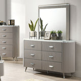 Aldridge Light Gray Dresser from Furniture of America - Luna Furniture