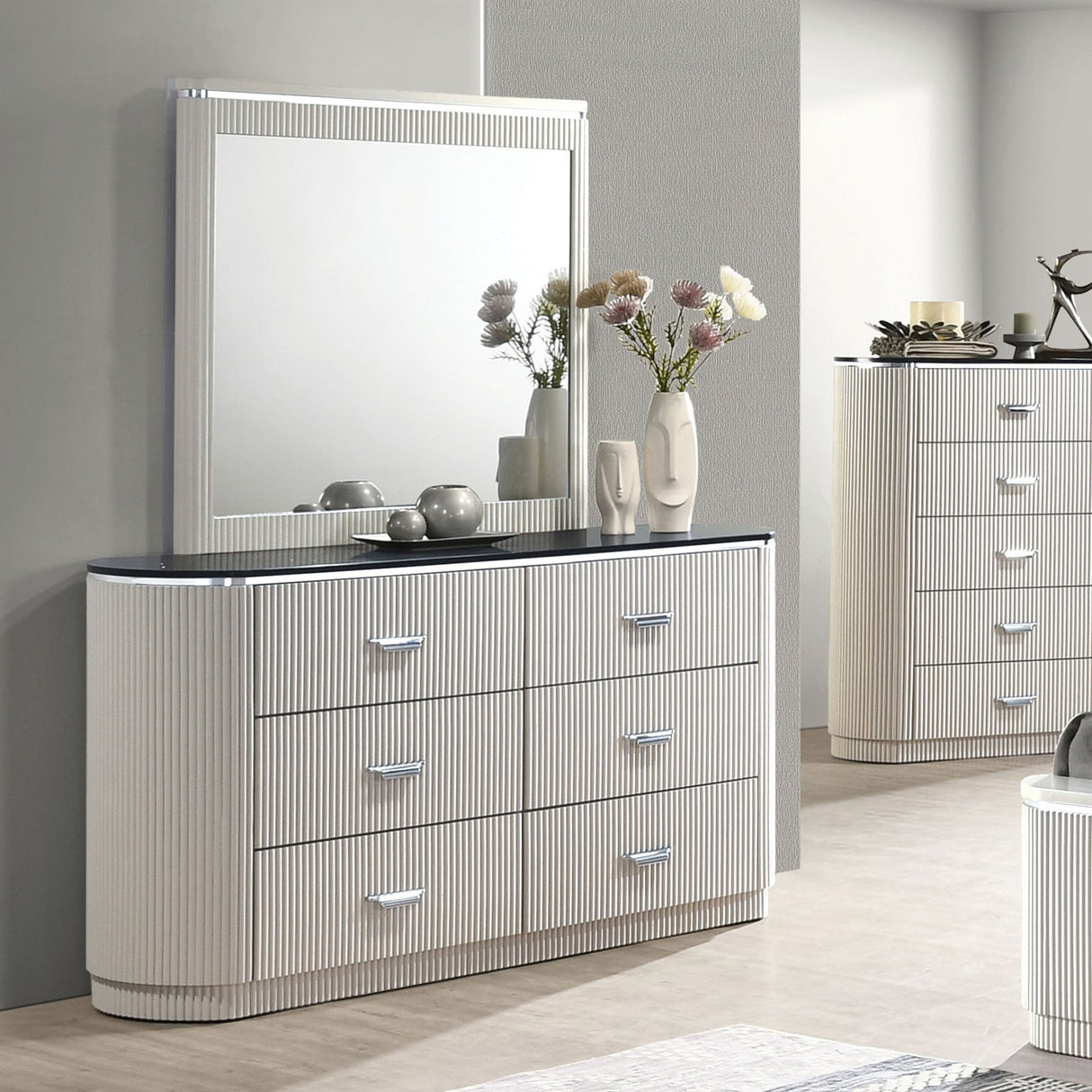 Aldgate Light Gray Dresser from Furniture of America - Luna Furniture