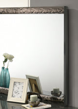 Morcote Ash Gray/Indigo Blue Mirror from Furniture of America - Luna Furniture