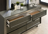 Leyland Dark Gray Dresser from Furniture of America - Luna Furniture