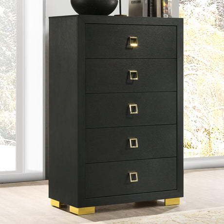 Latimer Black Chest from Furniture of America - Luna Furniture