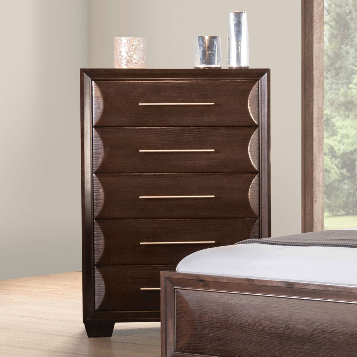 Hinwitz Espresso Chest from Furniture of America - Luna Furniture