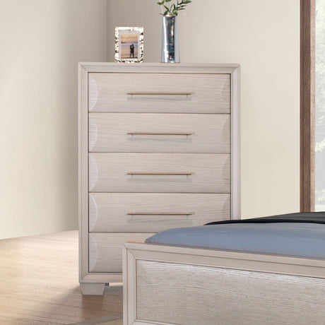 Hinwitz White Oak Chest from Furniture of America - Luna Furniture