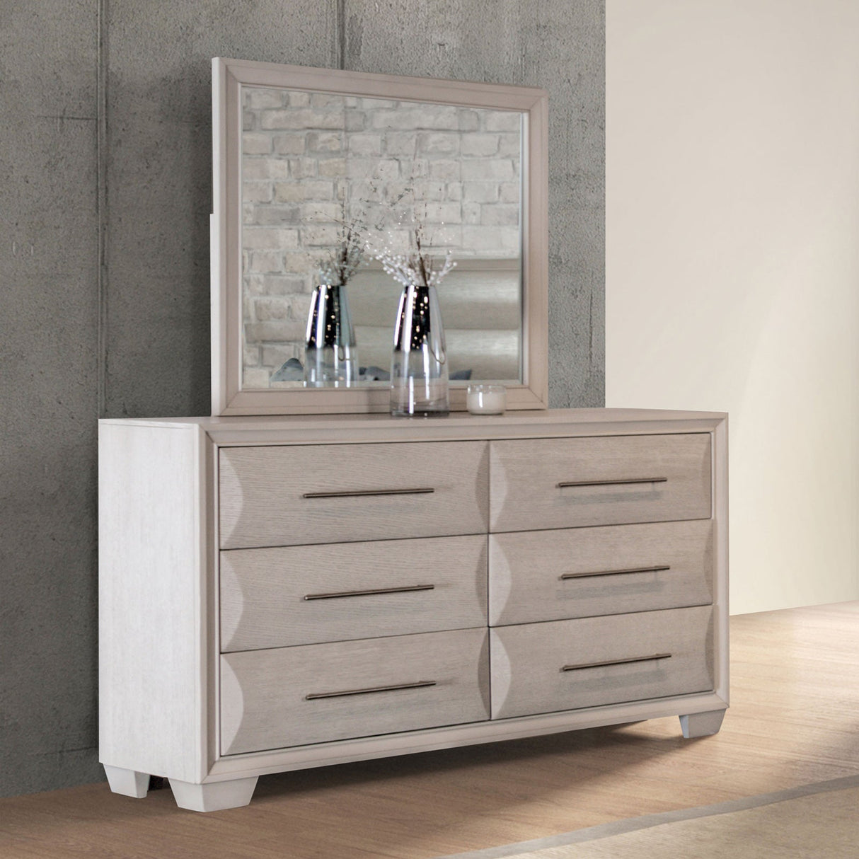 Hinwitz White Oak Dresser from Furniture of America - Luna Furniture