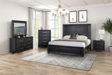 Ashbourne Black Mirror from Furniture of America - Luna Furniture