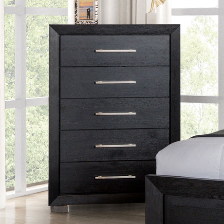 Ashbourne Black Chest from Furniture of America - Luna Furniture