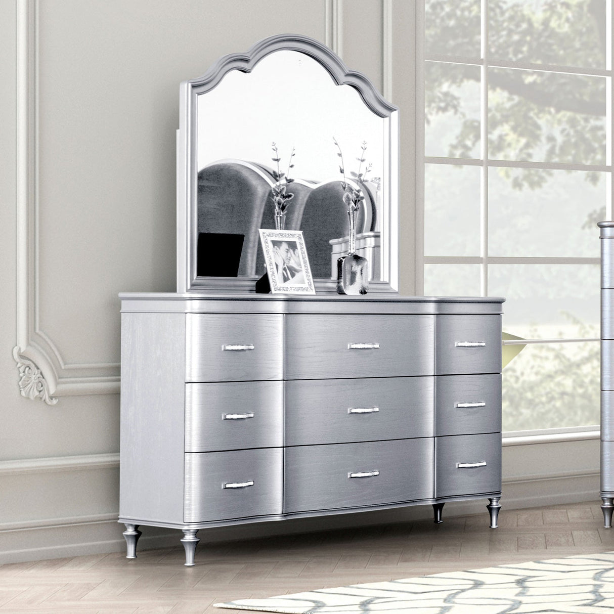 Melodi Parc Silver Dresser from Furniture of America - Luna Furniture