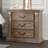 Seven Oaks Weathered Oak Night Stand from Furniture of America - Luna Furniture