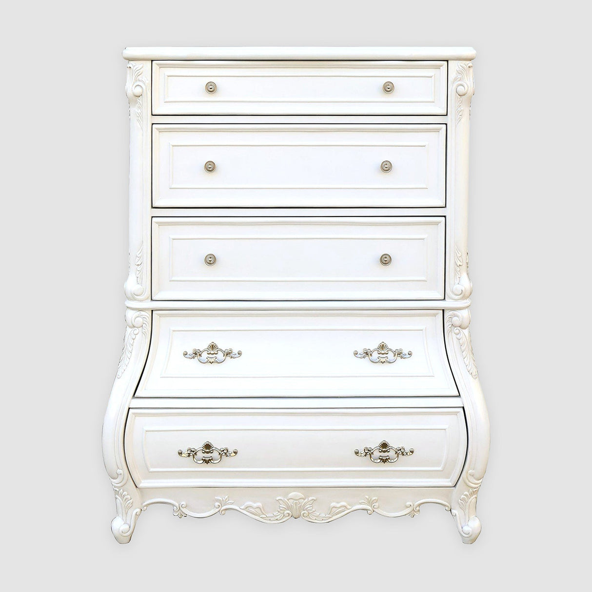 Valentini White Chest from Furniture of America - Luna Furniture