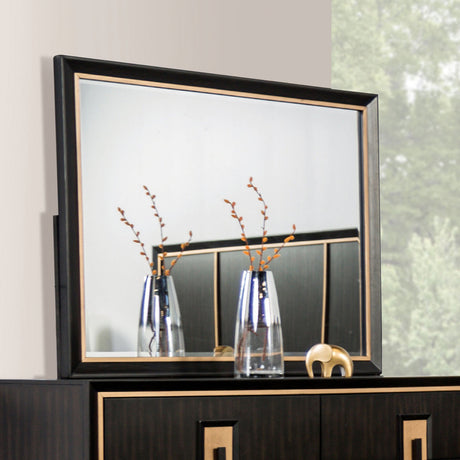 Kenyada Espresso Mirror from Furniture of America - Luna Furniture