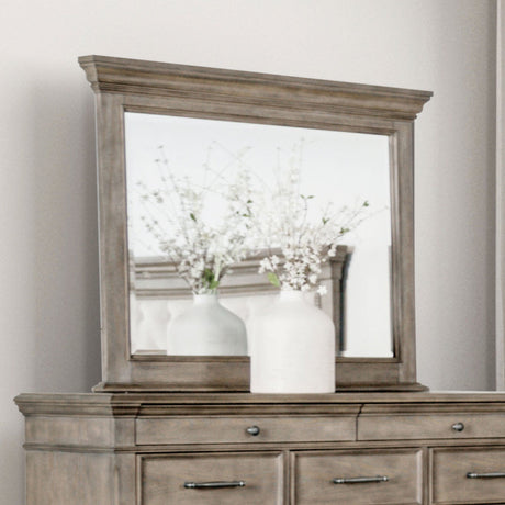 Philomath Aged Oak Mirror from Furniture of America - Luna Furniture