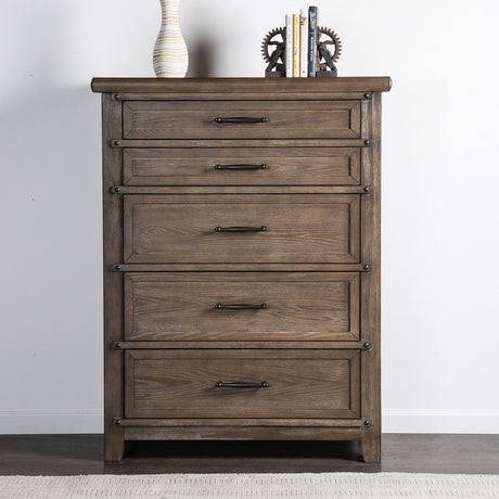 Merthyr Brown Chest from Furniture of America - Luna Furniture