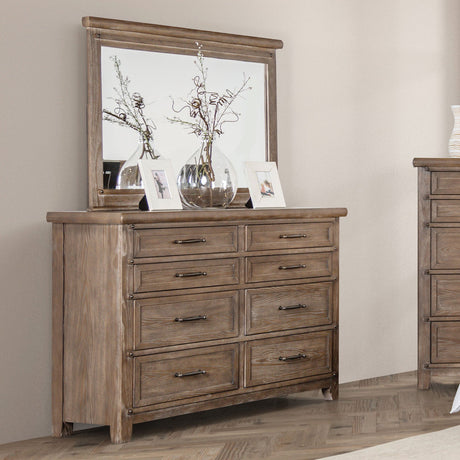 Merthyr Brown Dresser from Furniture of America - Luna Furniture