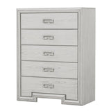 Basilone Rustic White Chest from Furniture of America - Luna Furniture