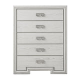 Basilone Rustic White Chest from Furniture of America - Luna Furniture