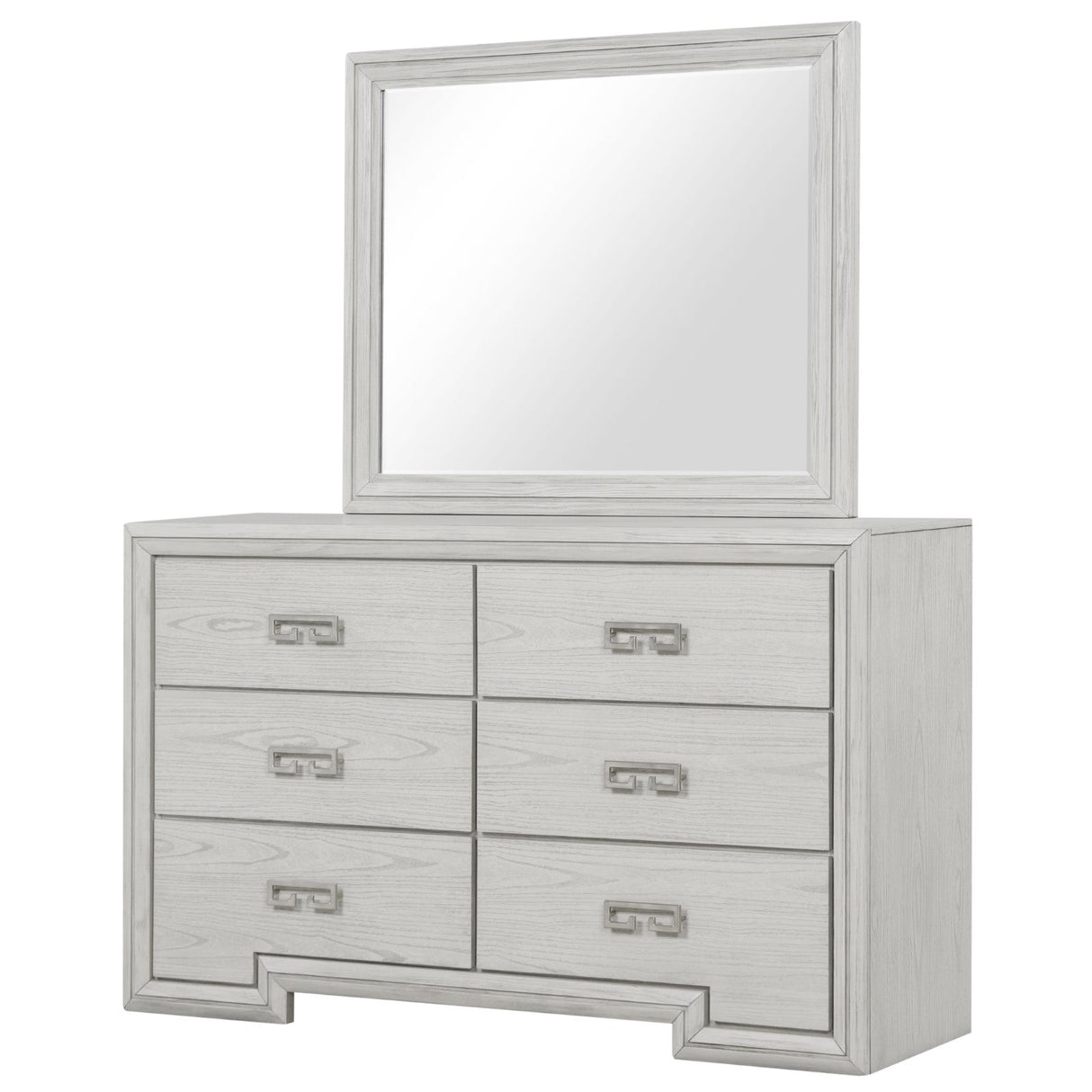 Basilone Rustic White Dresser from Furniture of America - Luna Furniture