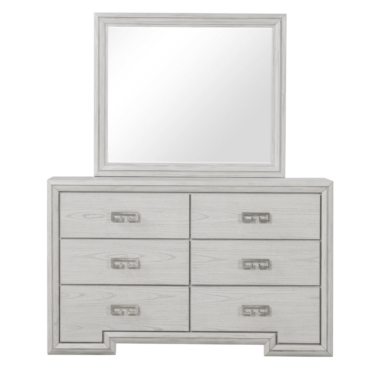 Basilone Rustic White Dresser from Furniture of America - Luna Furniture