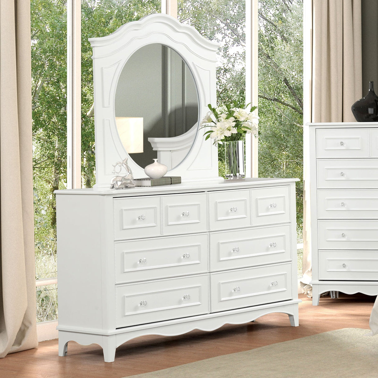 Naucalpan White Dresser from Furniture of America - Luna Furniture