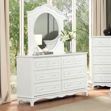 Naucalpan White Dresser from Furniture of America - Luna Furniture