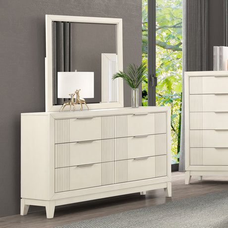 Isadore Antique White Dresser from Furniture of America - Luna Furniture