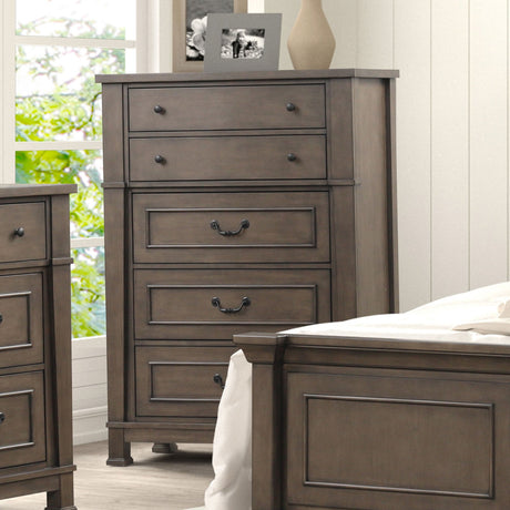 Huddersfield Dark Walnut Chest from Furniture of America - Luna Furniture