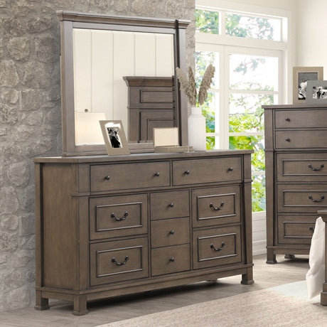 Huddersfield Dark Walnut Dresser from Furniture of America - Luna Furniture