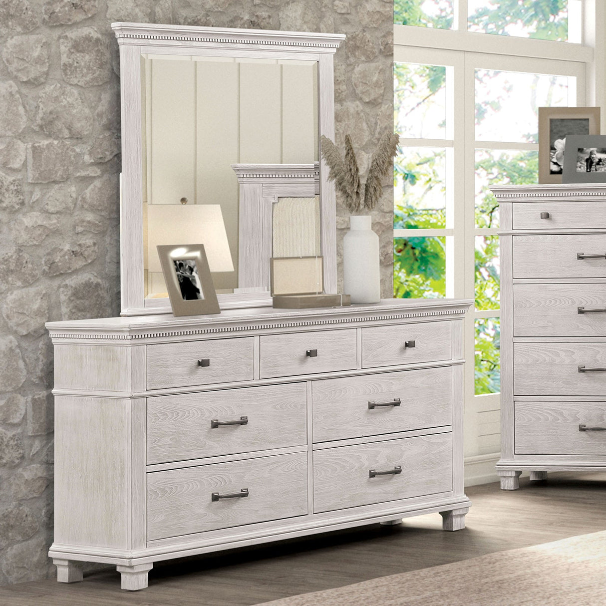 Swanley Weathered Gray Dresser from Furniture of America - Luna Furniture