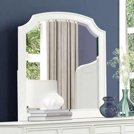 Whitehaven Antique White Mirror from Furniture of America - Luna Furniture