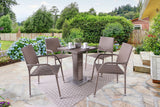 Aminta Natural Patio Bistro Set from Furniture of America - Luna Furniture