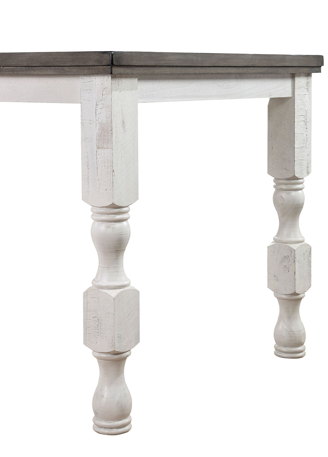 Calabria Antique White/Gray Counter Ht. Table from Furniture of America - Luna Furniture