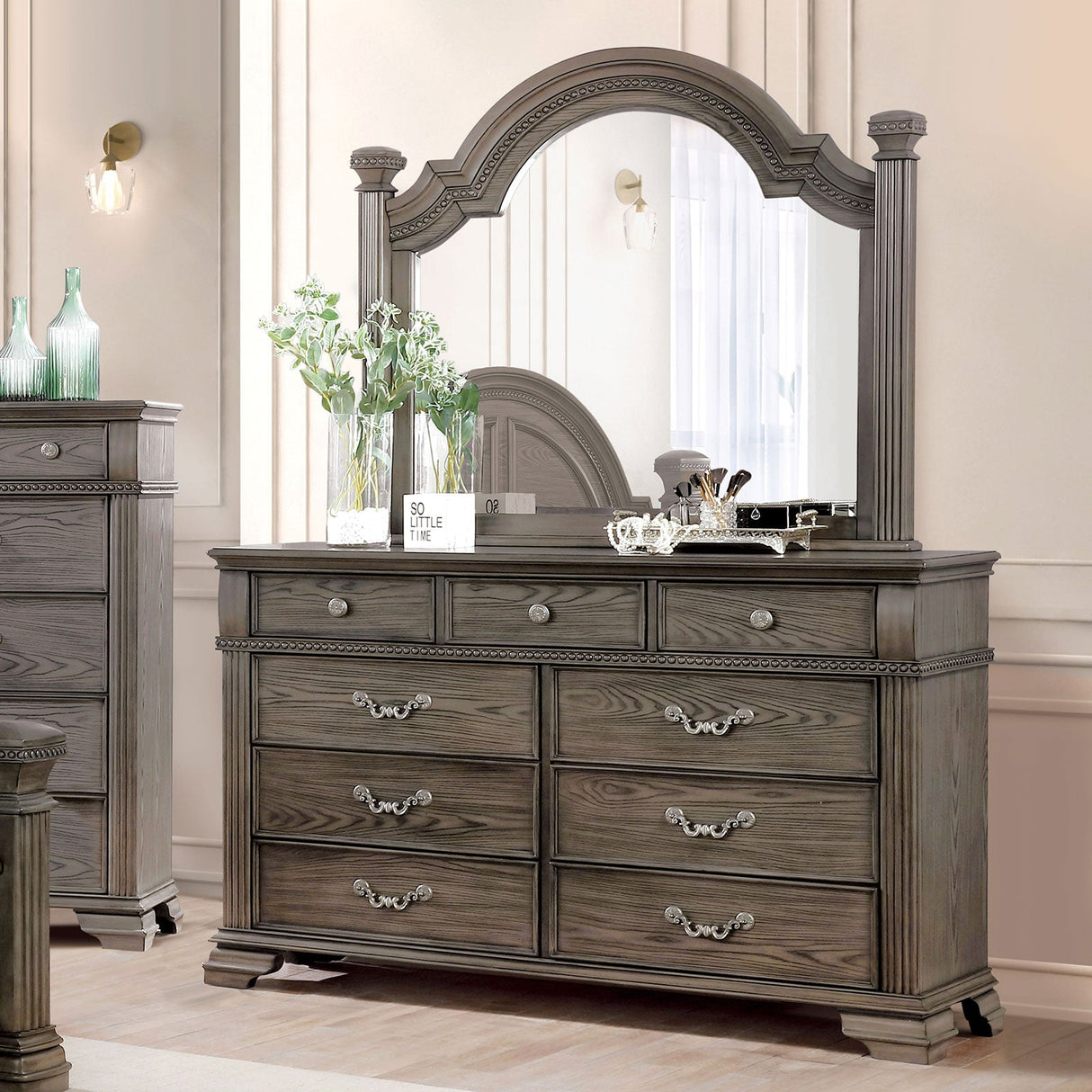 Pamphilos Gray Dresser from Furniture of America - Luna Furniture