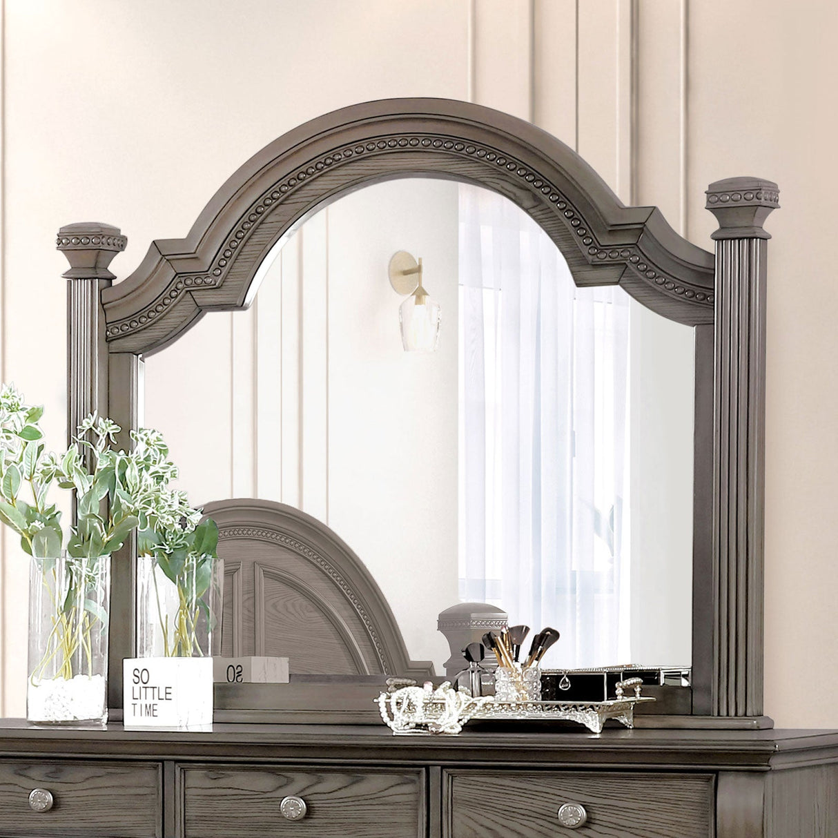 Pamphilos Gray Mirror from Furniture of America - Luna Furniture